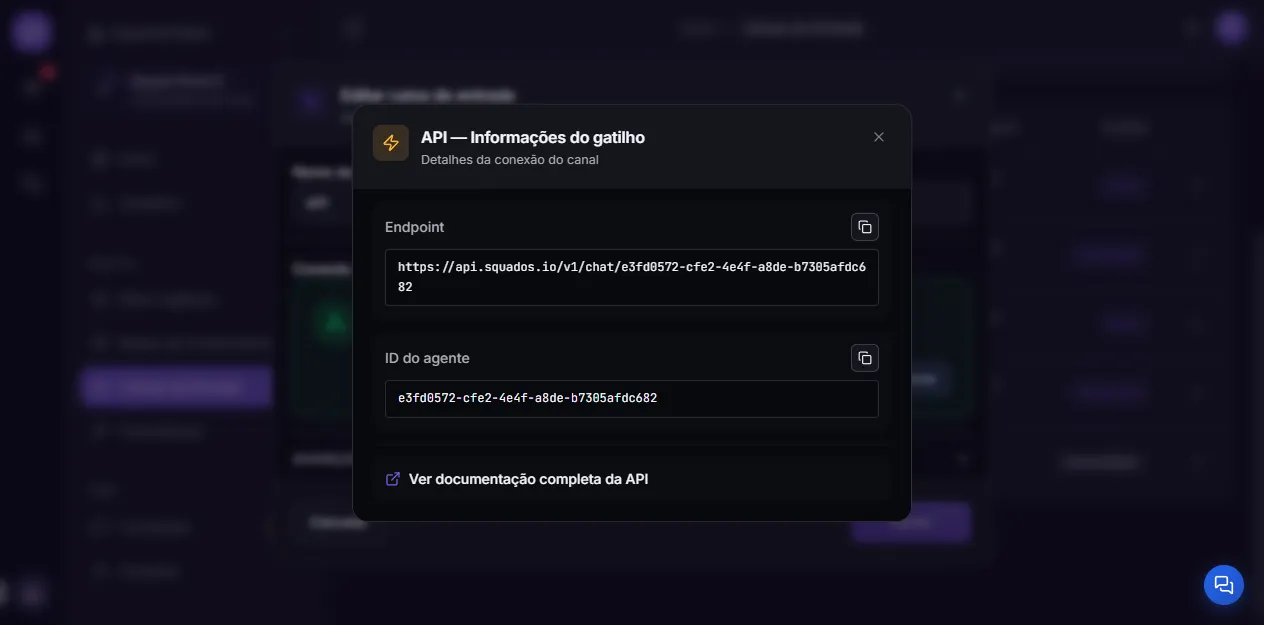 Endpoint and identifier of the API inbox