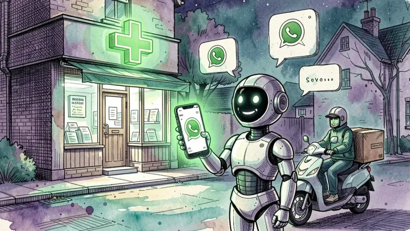 AI for pharmacies and drugstores: WhatsApp support, delivery tracking and refill reminders
