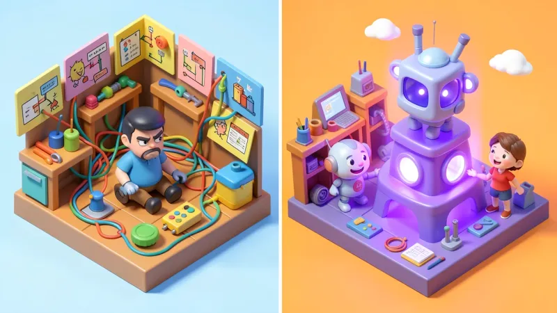 SquadOS vs Make: real AI agents vs visual workflow automation