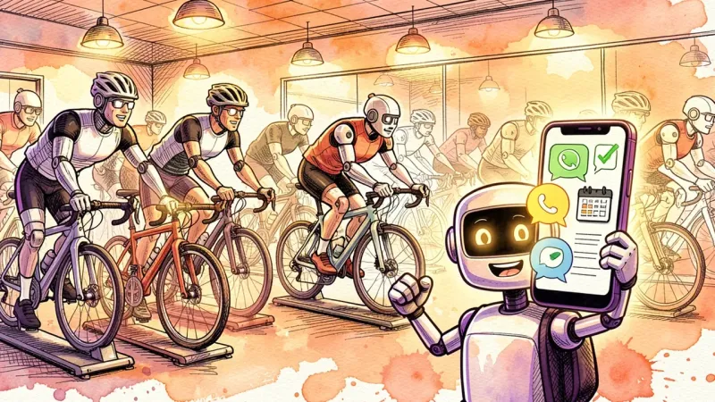 AI for gyms and fitness studios: class booking and membership renewal on WhatsApp without burying the front desk