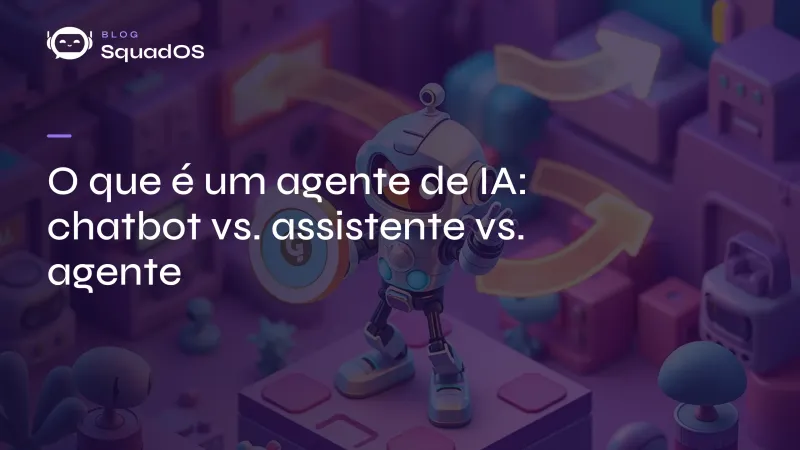 O que é um agente de IA: chatbot vs. assistente vs. agente