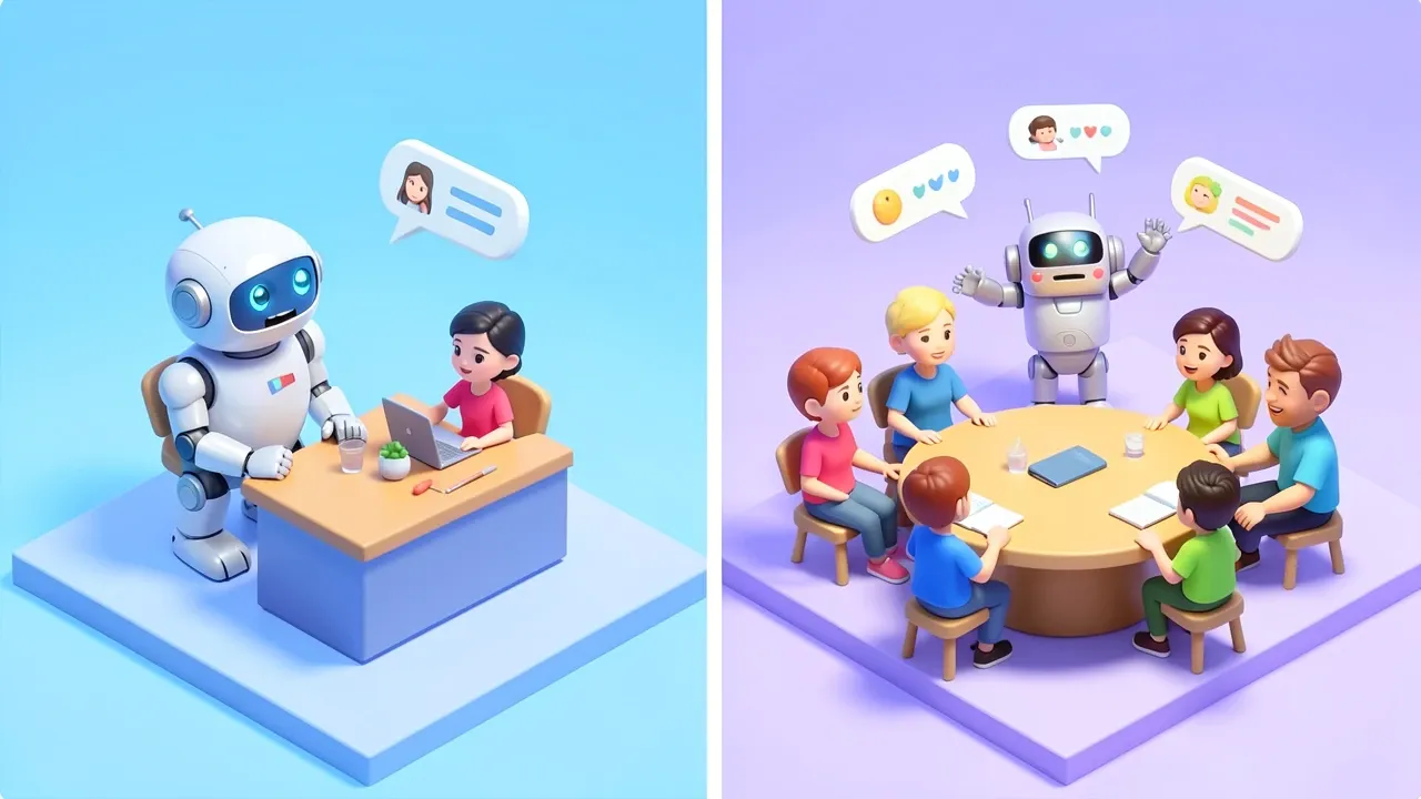 Telegram chat interface showing an AI agent responding inside a group