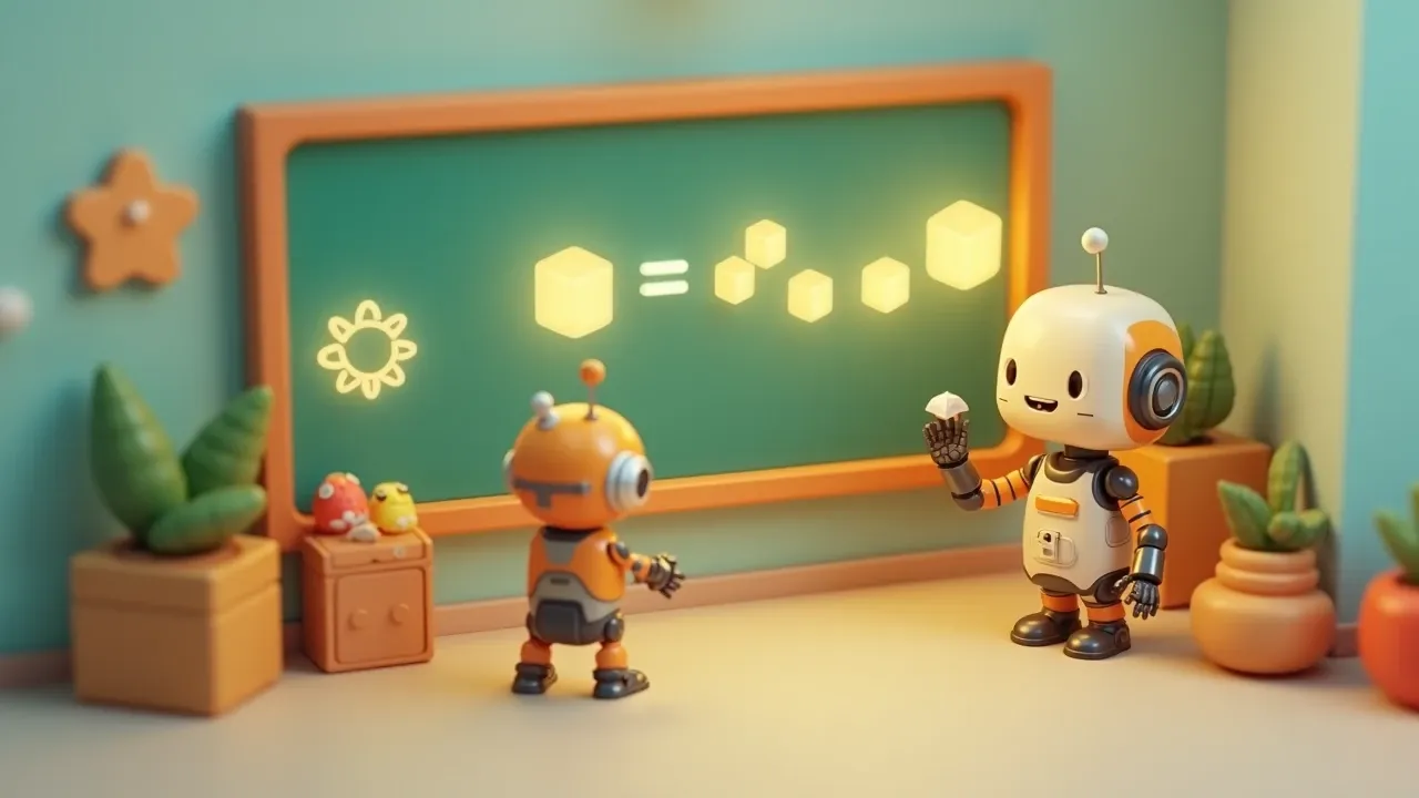 AI ROI formula on a board, value created minus total cost
