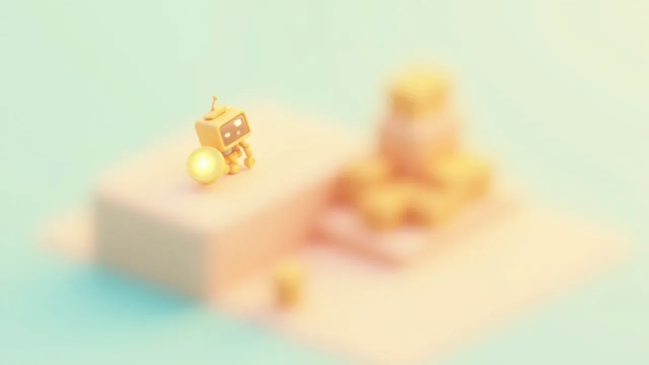 Robot pointing at the hidden cost of AI: a small visible part and a much larger hidden one