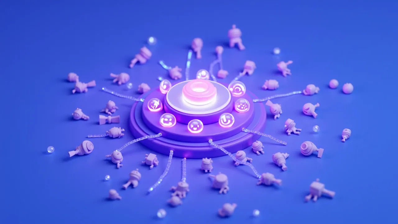 Scattered AI tools being centralized into a governed hub